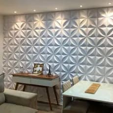 Placa 3D para Parede 25x25 cm Revestimento Decorativo PVC