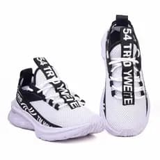 Tênis Academia Masculino e Feminino Treino Tryd 5400 Branco Confortável Leve Promoçao Lançamento