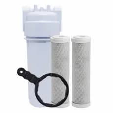 Filtro Caixa Dágua Cavalete + 2 Refil Carbon Block + Chave