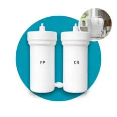 Kit Filtro Hoken HK 1000 Refil Bulbo PP Carvão Ativado  Kit Purificador Água Compatível Hoken 2 Vias