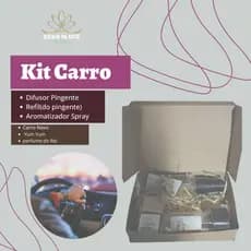 Kit Cheirinho para  Carros Difusor +Refil+Spray Aromatizador para Carro e outros ambientes