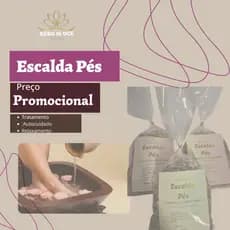 Escalda Pés Relaxante Calmante Tratamento Spa dos Pés Sais Ervas e Óleos
