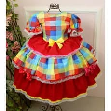 Vestido Festa Luxo Caipira Junina Julina Infantil Modelos