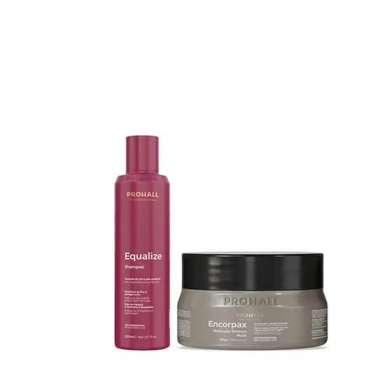 Shampoo Equalize Prohall 300ml + Mascara Encorpax 300g
