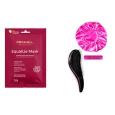 Mini Equalize Mask Prohall 50g Controle de PH +Escova e Touca