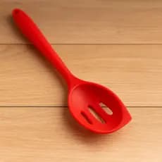Colher de Cozinha Silicone Vazada 26 cm Antiaderente Resistente e Prática