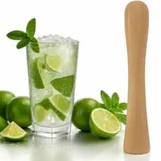 Socador Macerador Bebidas Madeira Drinks Cozinha Utensilio Bar