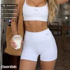 Short Corrida Feminino Fitness ZERO TRANSPARÊNCIA Academia Suplex Premium Treino Musculação Crossfit