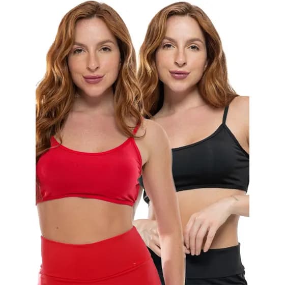 Kit 2 Top Cropped Costa Nua Faixa Fitness Alcinha Sem Bojo Moda Gringa Blogueira Verão 124