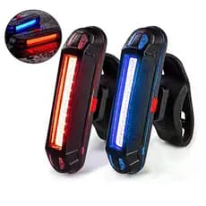Sinalizador Lanterna Azul e Vermelho Traseira Bike Led Recarregável Usb Pisca