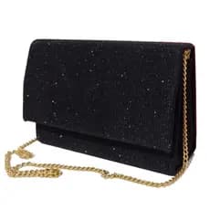 Bolsa Bolsinha De Mão Feminina Com Corrente Transversal Couro