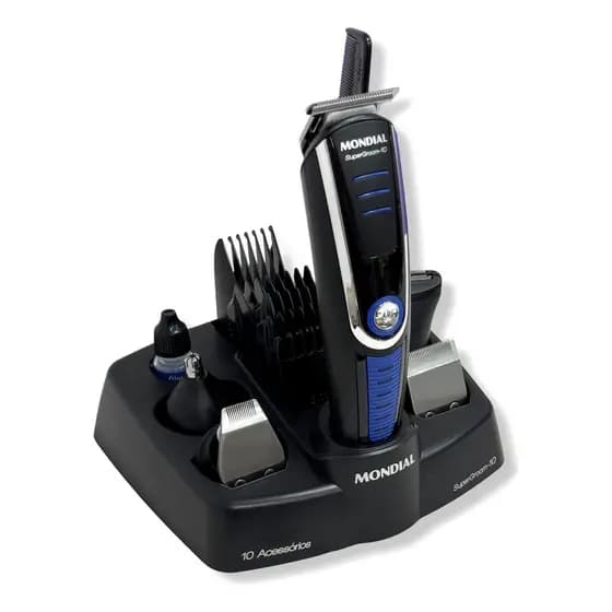 Aparador De Pelos Mondial Super Groom 10 Em 1 Bg-03 - Bivolt