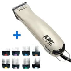 Máquina de Tosa Profissional KM2 Wahl 220V + KIT de Pentes Graduadores Original