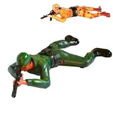 Boneco Soldado Atirador Rasteja Com Luz Guerra Exercito