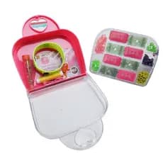 Maletinha C/ +100 Miçangas Acessórios Pulseira Girls Creator