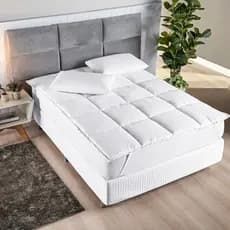 PROTETOR DE COLCHAO PILLOW TOP CAMA CASAL QUEEN SIZE BOX CONFORT 200 FIOS