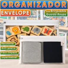 Envelope Organizador Gavetas Guarda Roupa Armários Brinquedos Quebra Cabeça Blocos Montar - P, M,G, XG