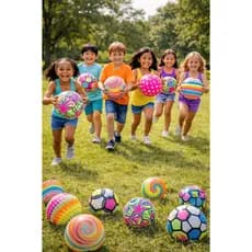 1 Bola de Vinil Desenhada Dente de Leite Praia Festas Lembrancinha Infantil