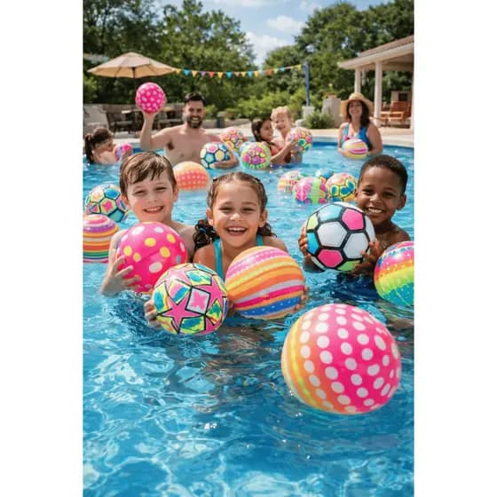 3 Bolas de Vinil Dente De Leite Desenhada Praia Festa Lembrancinha Bola Infantil