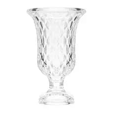 Vaso Vidro Cálice 20cm Decoração Buquê Flores
