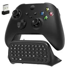 Teclado p/ controle Xbox Series X/S, One X/S c/ receptor USB & entrada P2 (controle não incluso)