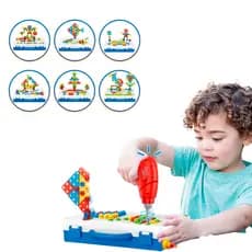 Brinquedo Creative Montar 237 Peças com Parafusadeira 3+ anos Promoção + Frete Grátis
