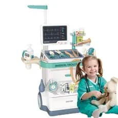 Mesinha Bancada Kit Médico Doutor Hospital Brinquedo