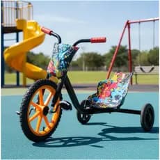 Bike Infantil Gira 360° Com Pedal Triciclo Radical Até 75kg Ajustável