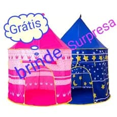 Tenda Toca Cabana Castelo Infantil menino e menina + brinde surpresa +menor preço...