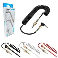 Cabo Auxiliar P2xp2 Espiral 1,2Mt Som Automotivo Cel Preto