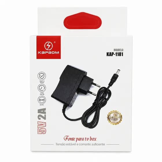 Kit 10 Fonte De Energia Alimentação 5v Bivolt 5v 2a  Plug P4