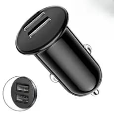 Carregador Veicular Lelong LE- 534 3.4A Turbo Rapido 2 Portas USB Universal Preto Certificado Anatel