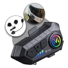 Fone de Ouvido de Capacete Moto Bluetrooth Controle De Voz