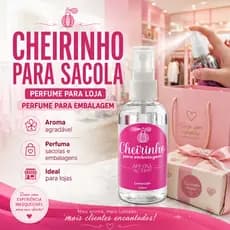 Agua Perfumada Cheirinho para Embalagem | Perfume para Loja, Roupas, Papel, Artesanato Essência 60ml