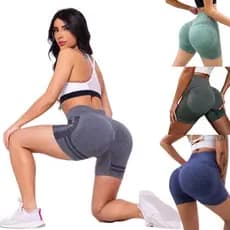 Shorts Academia Legging Bermuda de Academia  Feminino Empina Bumbum Oferta Kit 3 Unidades