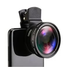GS 2 Em 1 Kit Clip De Lente Do Telefone Móvel Externo HD Macro 37mm 49UV 0.45x Super Grande Angular 12.5x Da Câmera