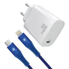 Kit Carregador iPhone com Cabo USB-C Lightning MFi, 25W Power Delivery, Carrega 50% em 30 min, 1,5 metro Easy Mobile