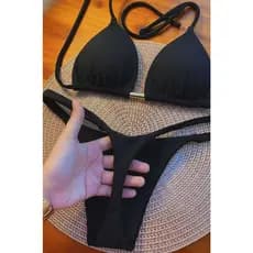 Biquíni micro fio marquinha bronze perfeito com bojo removível Biquíni fita Monte seu biquíni
