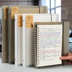 Caderno De Folhas Frouxas A4/A5/B5 Refil Substituível Bala Planejador 6 Estilos Disponíveis Escritório & Escola Suprimentos Statio