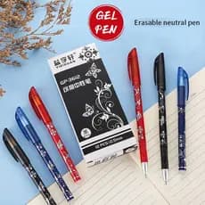 One Pack Caneta Esferográfica De Gel Apagável 3 Cores Conjunto De Recarga Opcional Para Meninos Meninas Material Escolar De Papelaria