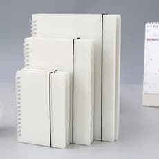 Bloco De Notas Clear Coil Notebook A6/A5/B5 Bookmark Business Estudante Escrevendo Material Escolar/Escritório Diário Papelaria