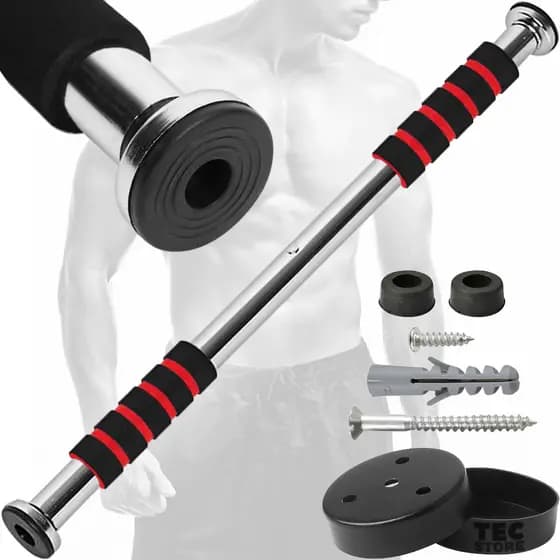 Barra Fixa Academia Exercicios Braço Costas Fit Saude Treino Ajustável Porta Parede Musculação