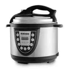 Panela de Pressão Elétrica Digital Itatiaia Midi 5L – Praticidade e Segurança na Sua Cozinha! (127V | Inox e Preto)