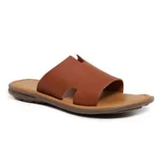 Chinelo de Couro Liso CBA Chinelo Casual Chinelo de Passeio Modelo Maresias