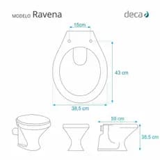 Assento Sanitário Laqueado Ravena Targa Izy Studio