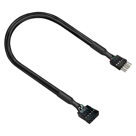 Cabo Extensor Usb 9 Pinos Interno Da Placa-mãe Usb-a 2.0 Macho Para Femea 50Cm 9Pin Usb 2.0