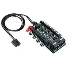 Hub Multi Fans Pwm 4 Pinos Controle Velocidade Adaptador Cooler Ventoinha 10 Portas Molex