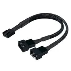 Cabo Splitter Pwm Para Cooler Fan 3 Ou 4 Pinos Pcm 2 Portas - Placa Mãe