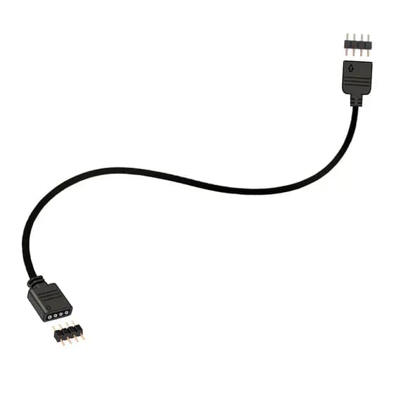 Cabo De Extensão Led Rgb 4 Pinos 12V - 2m (200cm) Extensor Cabo Fita De Led E Cooler Fan