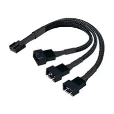Cabo Splitter Pwm Para Cooler Fan 3 Ou 4 Pinos Pwm 3 Portas - Placa-mãe